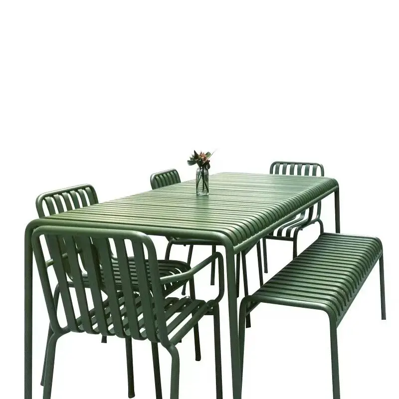 Outdoor Furniture For Cafe - Smeedijzeren moderne, eenvoudige balkon- en terrasmeubelen,