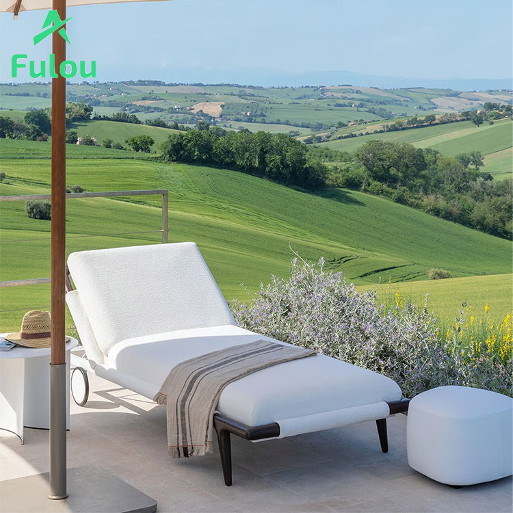 Outdoor Furniture Quick Dry - Moderne aluminium ligstoel met UV-bestendig, waterdicht,