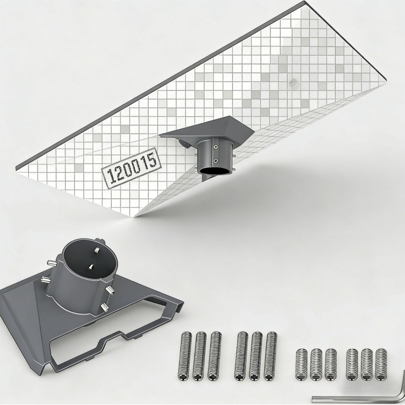 Outdoor Furniture Metal - Zware aluminium Gen3 buitenbeugel, installatiebasisset van