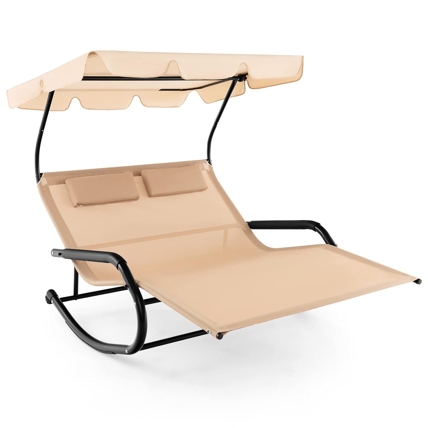 Outdoor Furniture Xl - ty-2 Persoons verstelbare loungestoel met luifel