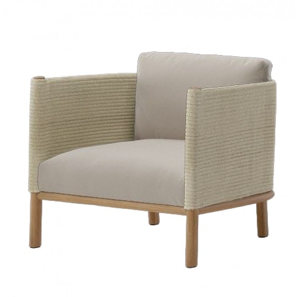 Outdoor Furniture Quick Dry - Teakhouten frame, touwvlechtwerk, snel drogende schuim,