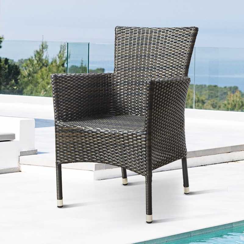 Outdoor Furniture On Sale - Goedkope zwarte tuin restaurant rieten fauteuils