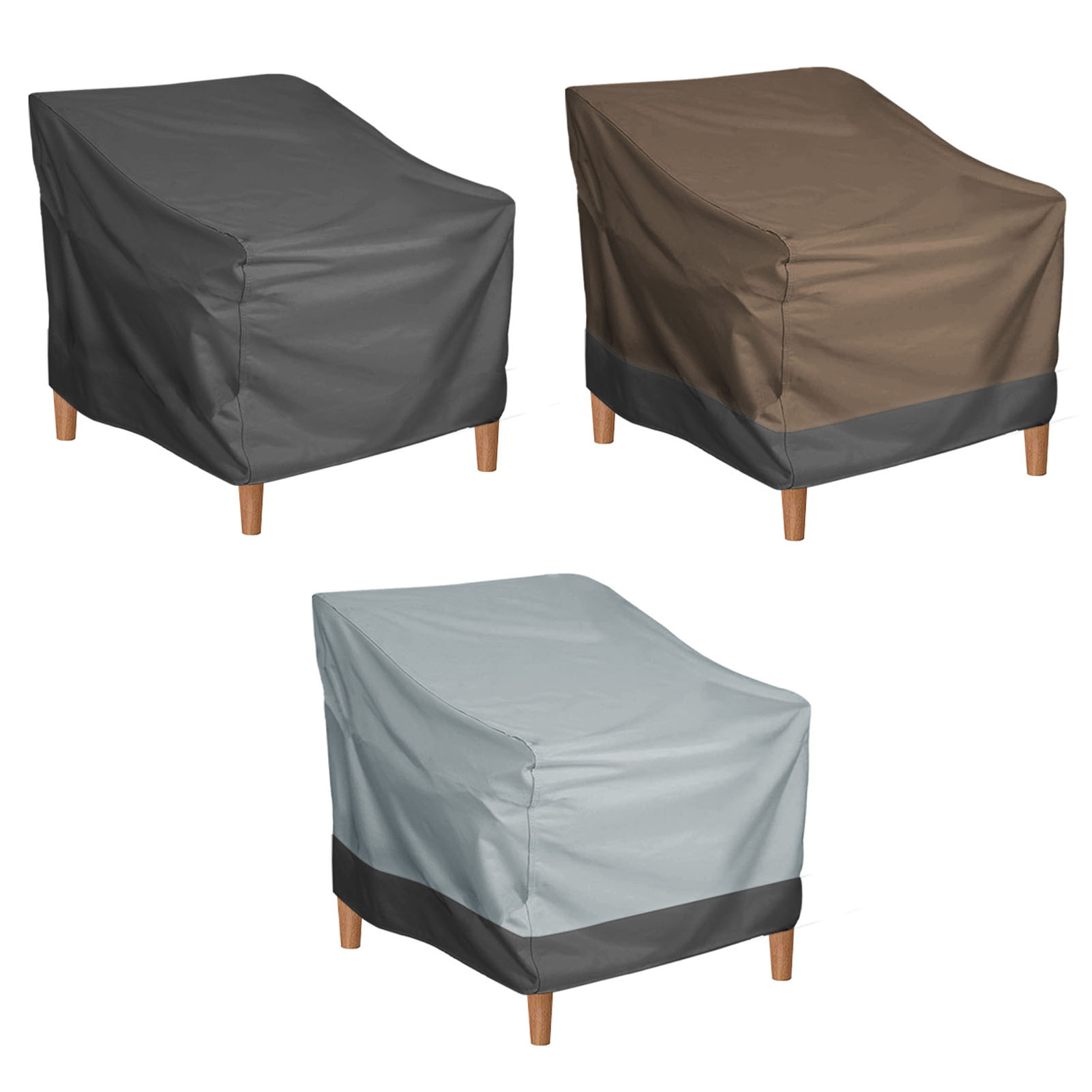 Outdoor Furniture Material - Buitenmeubelhoes Zonbestendig Tuinstoelhoes Waterbestendig Oxford-stof Zilveren