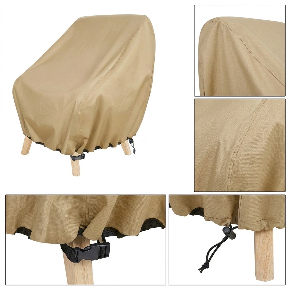 Outdoor Furniture Covers - Waterdichte tuinstoelhoes voor buiten, diepe zitting,