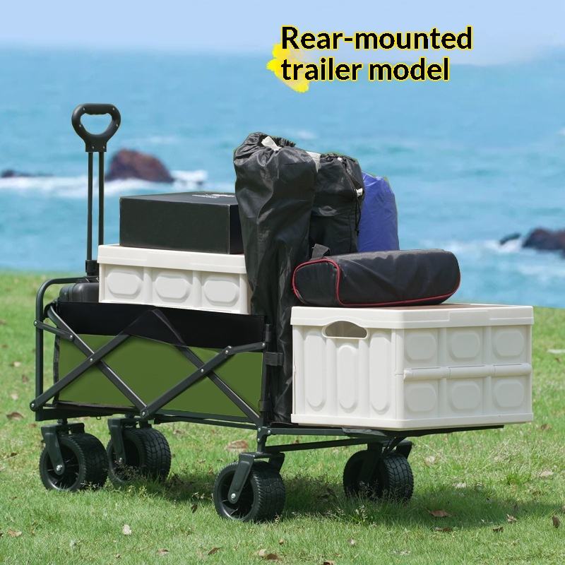 Outdoor Furniture With Storage - Fabrieksuitverkoop Vierwiel Platform Camping Utility Wagon
