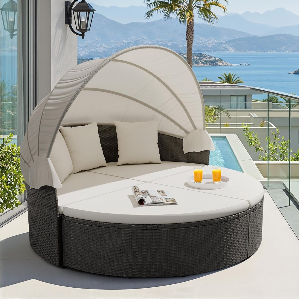 Outdoor Furniture For Sale - Amerikaanse voorraad tuinmeubelen, ronde daybed sectionele
