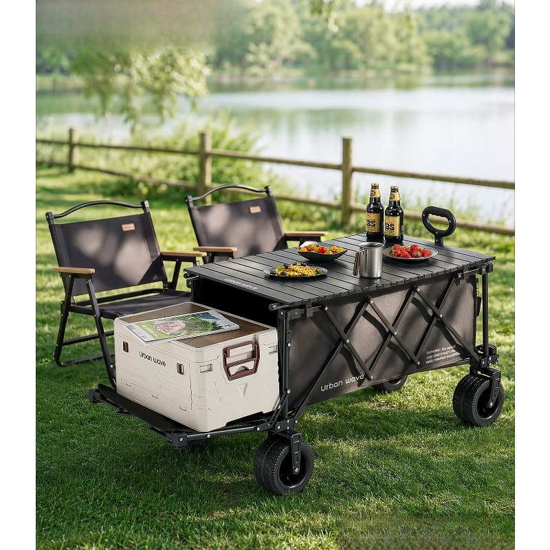 Outdoor Furniture Metal - Opvouwbare campingwagen, inklapbare trolley voor buiten,