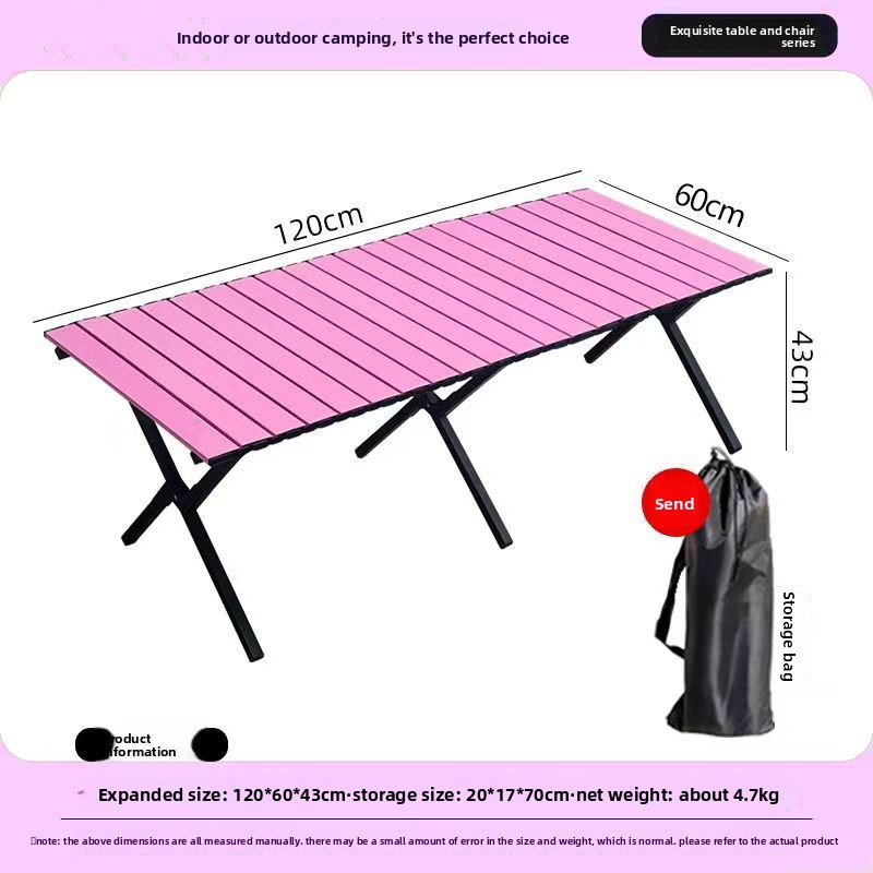 Outdoor Furniture Table - Vouwbare buiten tafel met kruisvormige poten,