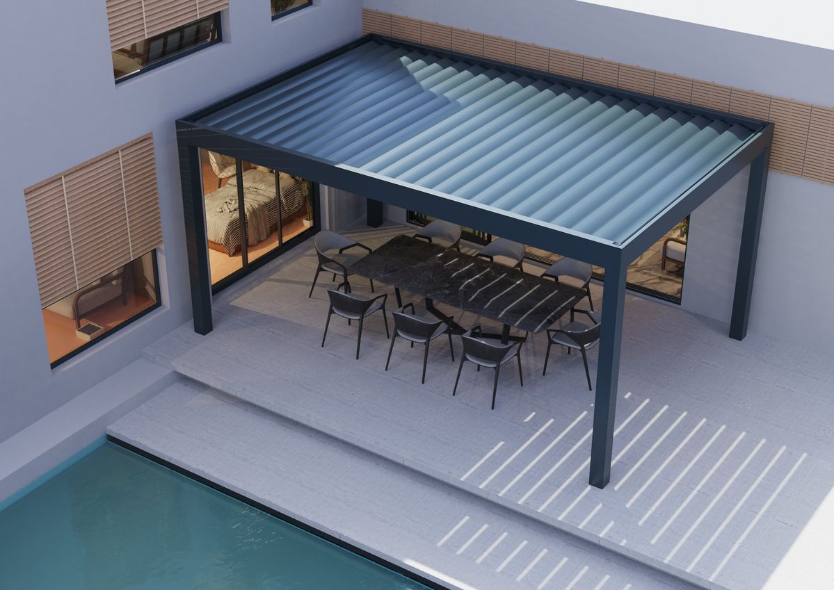 Outdoor Furniture Metal - Betaalbare rechthoekige aluminium paviljoen met verstelbare