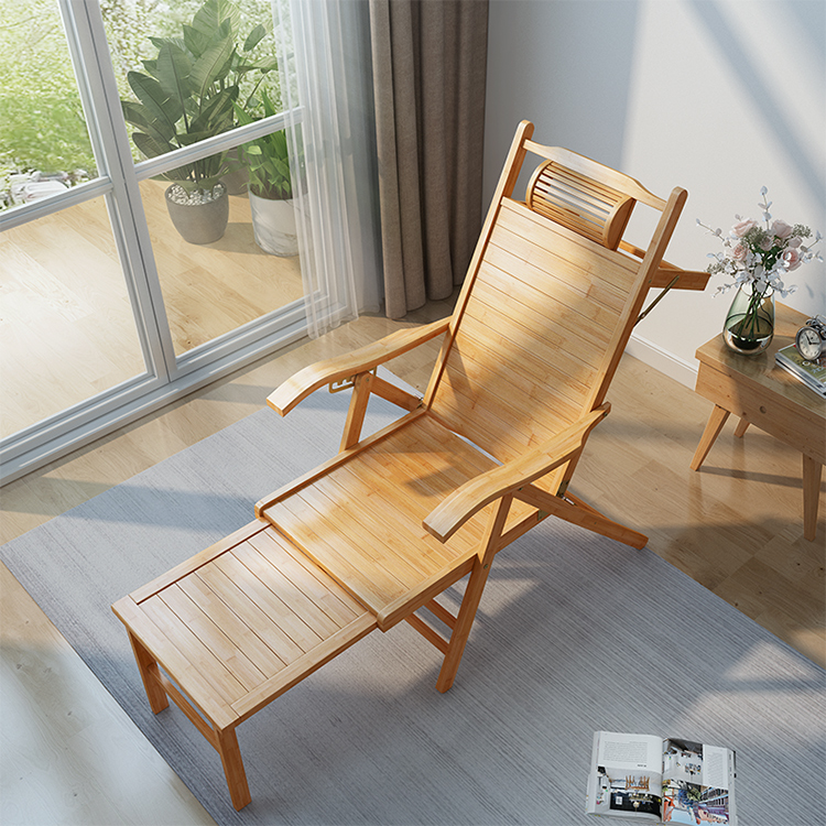 Outdoor Furniture Designer - Lichtgewicht modern design bamboe opvouwbare loungestoel