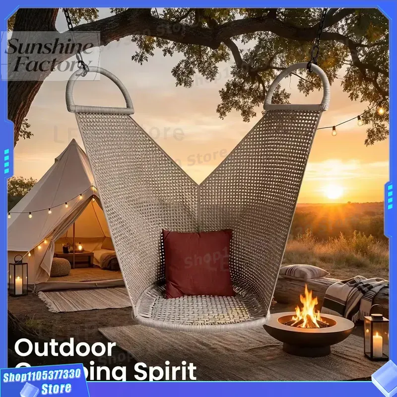 Outdoor Furniture Quick Dry - Draagbare transparante mediterrane polyester eierschaal hangstoel