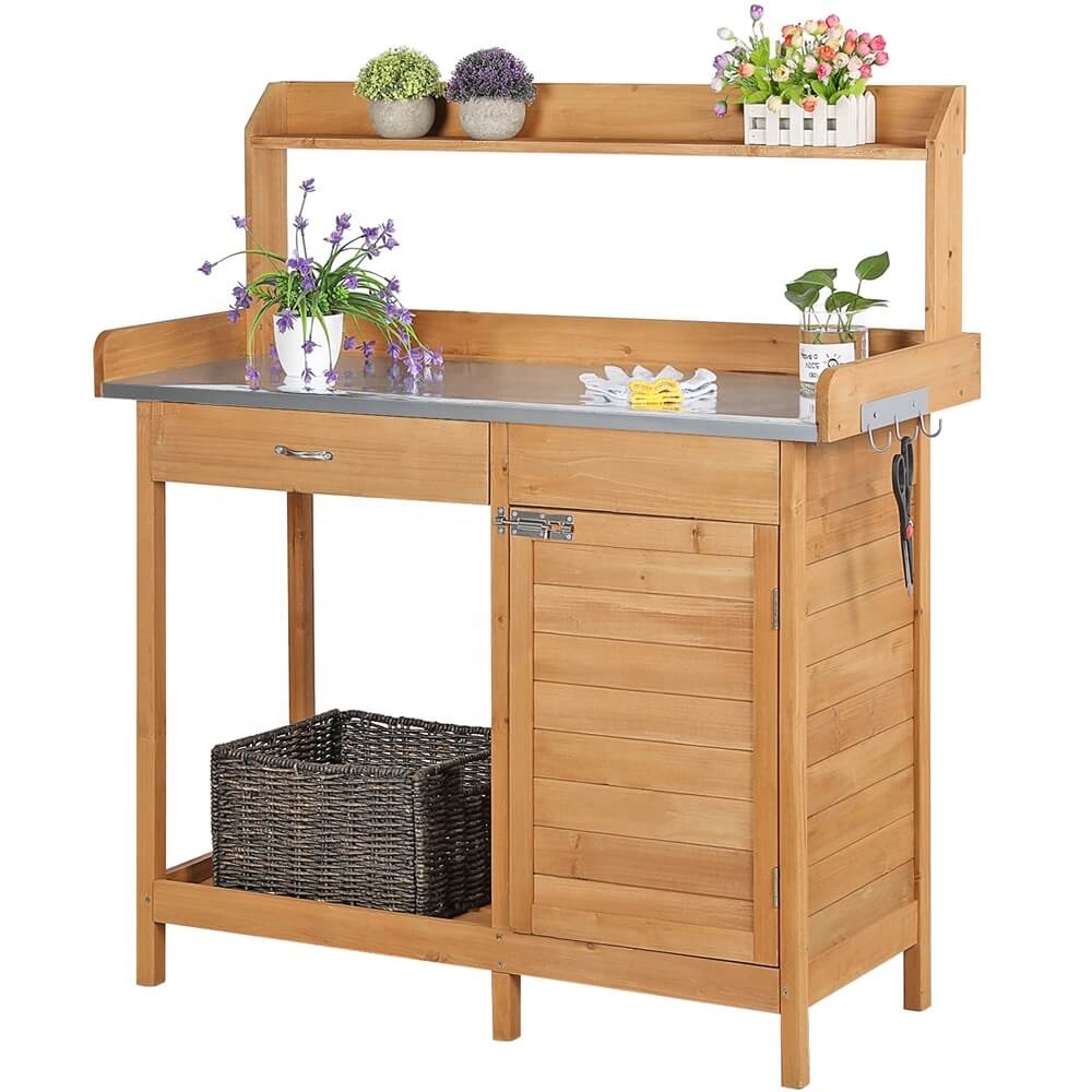 Buitenwerktafel van massief ho - Outdoor Furniture Table recensie en prijs