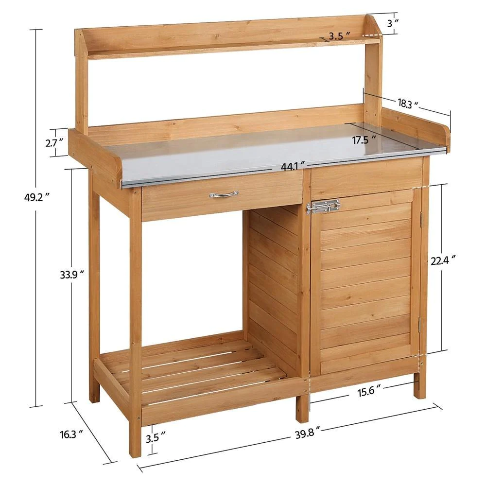 Buitenwerktafel van massief ho - Outdoor Furniture Table recensie en prijs