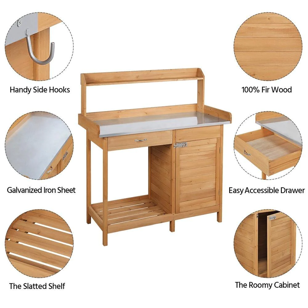 Buitenwerktafel van massief ho - Outdoor Furniture Table recensie en prijs
