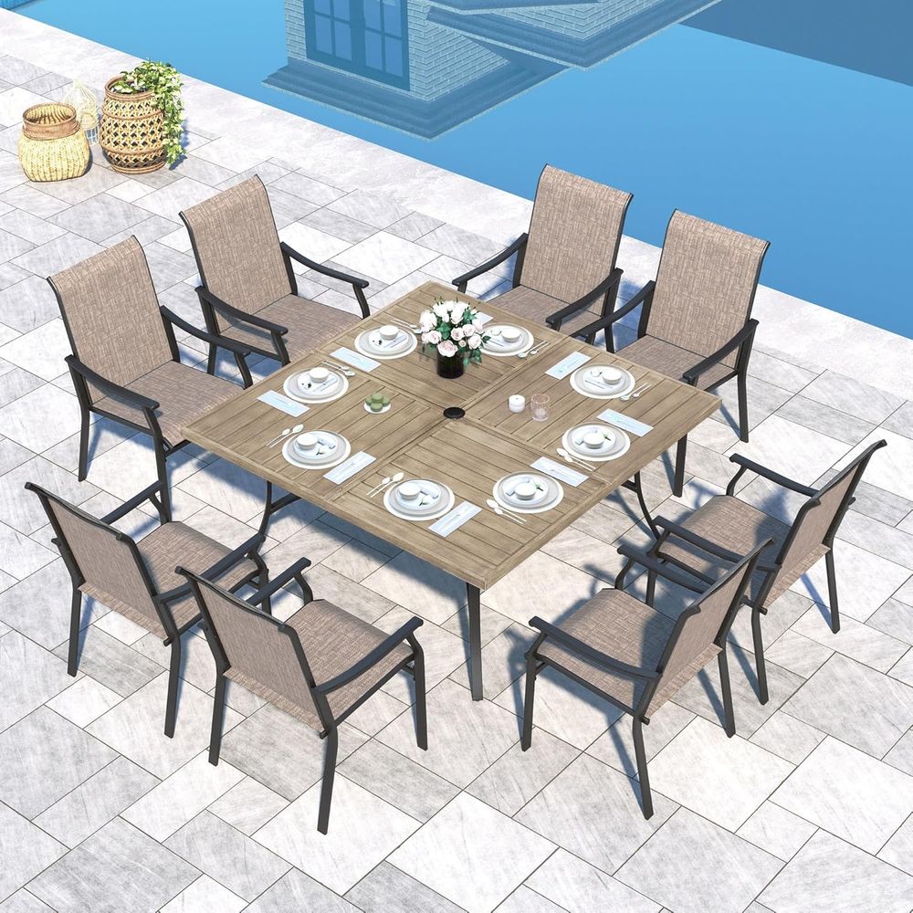 Tuinset 9-delig, 8 snel drogen - Outdoor Furniture Quick Dry recensie en prijs