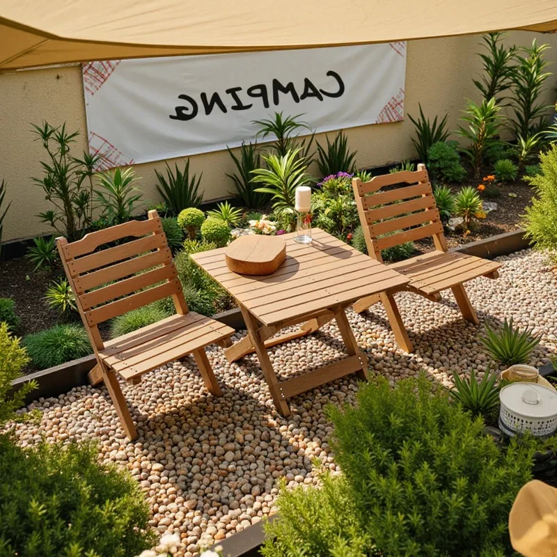 Opvouwbare stoelen en tafel vo - Outdoor Furniture For Cafe recensie en prijs
