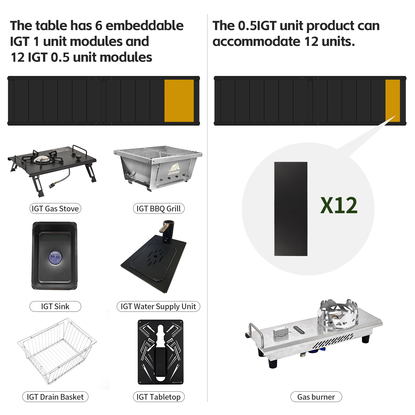 DOTWISE Outdoor Camping IGT Ta - Outdoor Furniture Table recensie en prijs