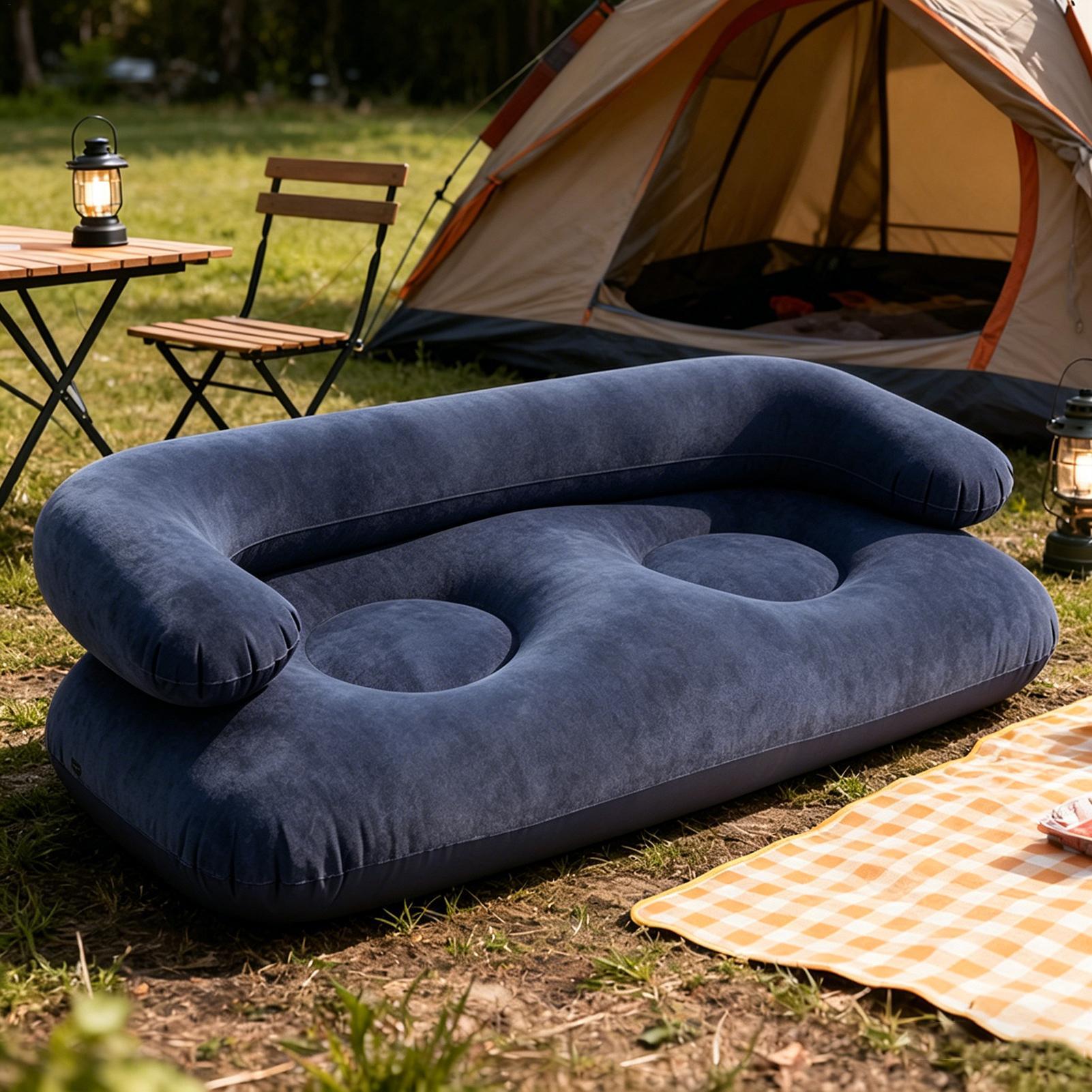 Dubbele opblaasbare luchtbank, - Outdoor Furniture Material recensie en prijs