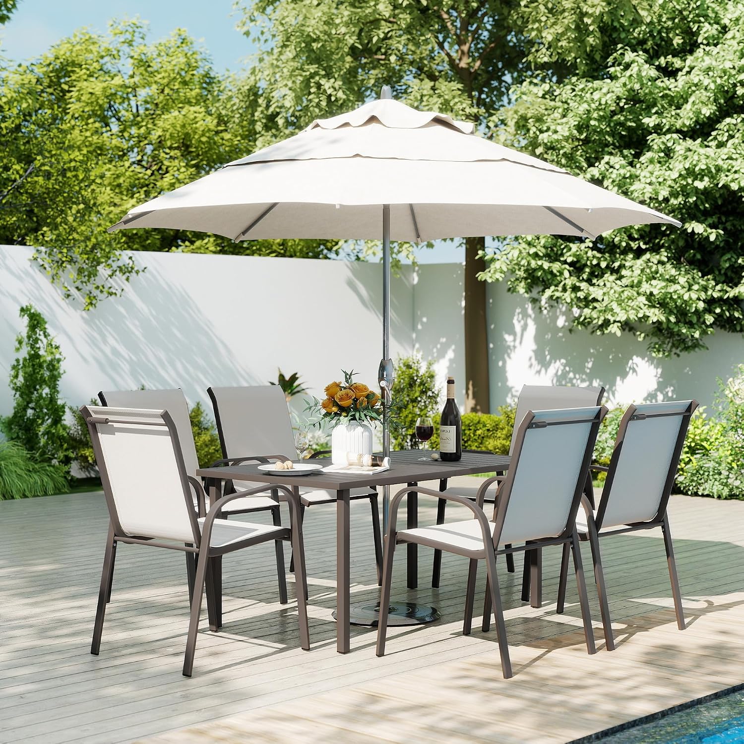 Buiten Eettafelset, 6 Snel Dro - Outdoor Furniture Quick Dry recensie en prijs