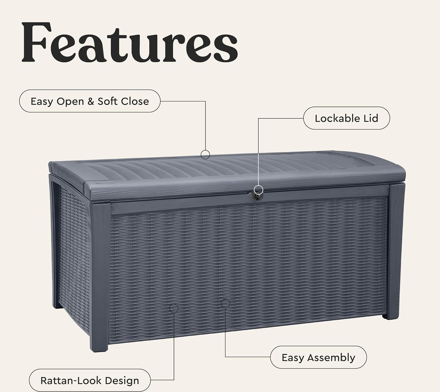 110 Liter Buitenberging Opberg - Outdoor Furniture With Storage recensie en prijs