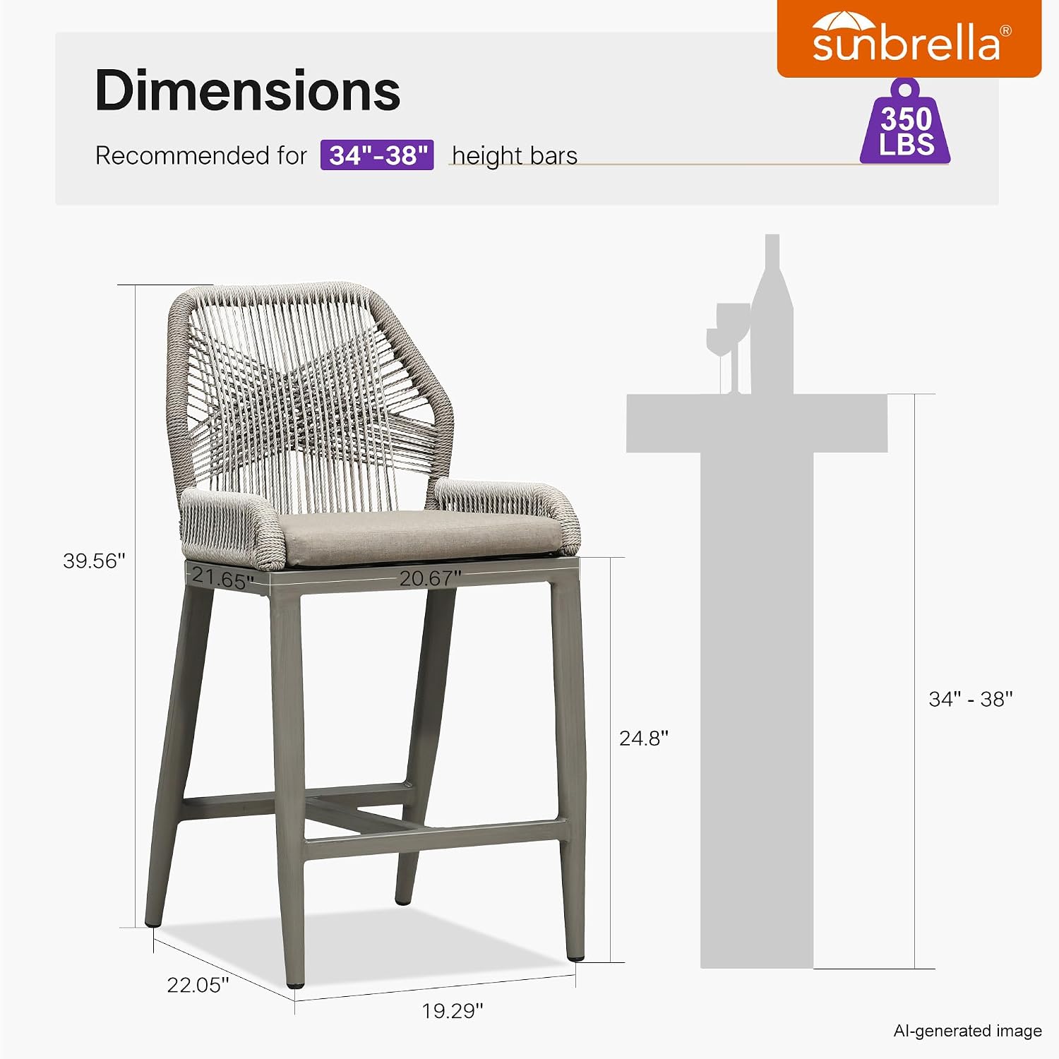 Taupe Barstoelen 2 stuks, Lich - Outdoor Furniture Quick Dry recensie en prijs