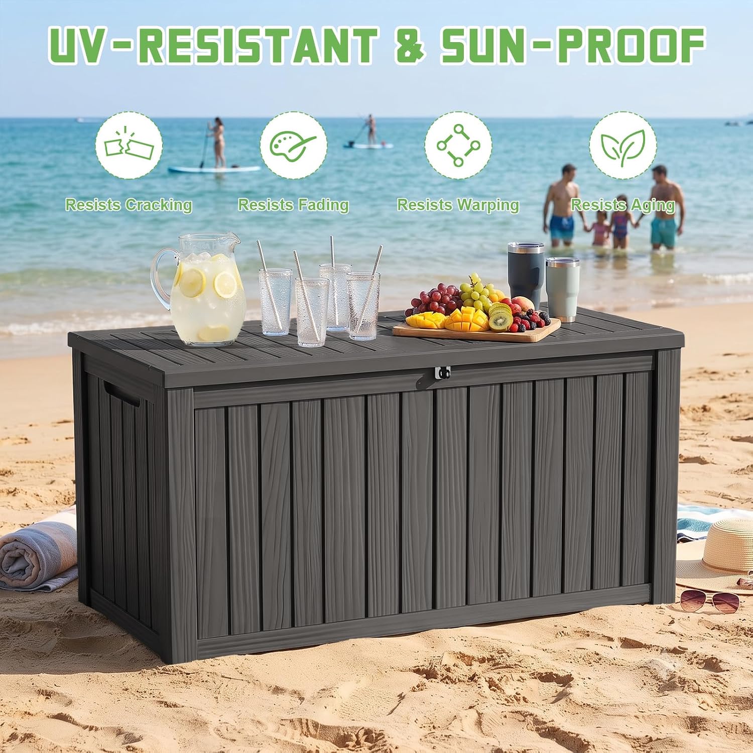 200 Gallon afsluitbare hars op - Outdoor Furniture With Storage recensie en prijs