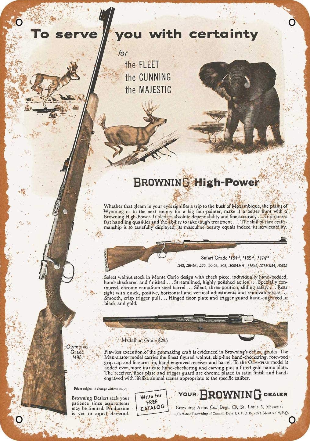 Metalen Tin Bord 1961 Browning - Outdoor Furniture Kitchener recensie en prijs