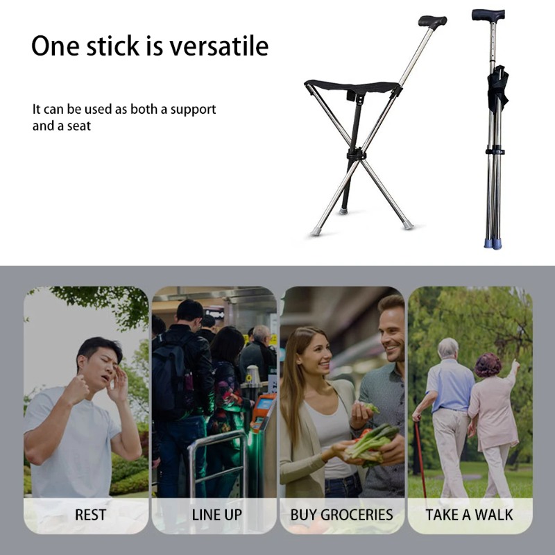 Opvouwbare wandelstok, gemakke - Outdoor Furniture Material recensie en prijs