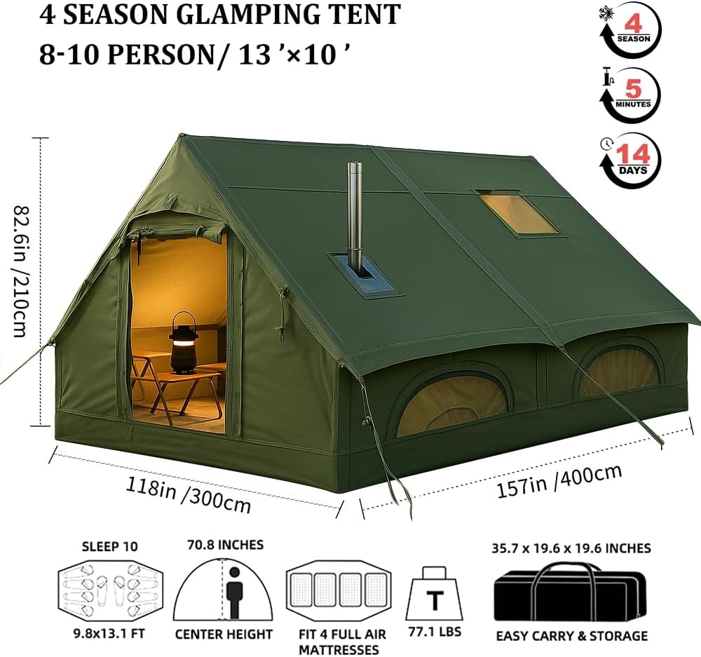 12 ㎡   Opblaasbare kampeertent - Outdoor Furniture Supplier recensie en prijs