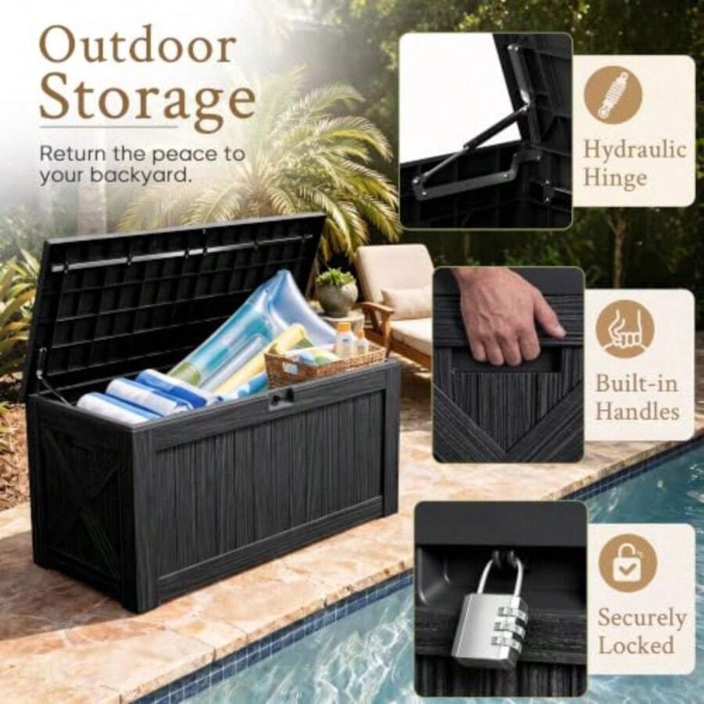 120 Gallon Deck Box Buitenopsl - Outdoor Furniture With Storage recensie en prijs