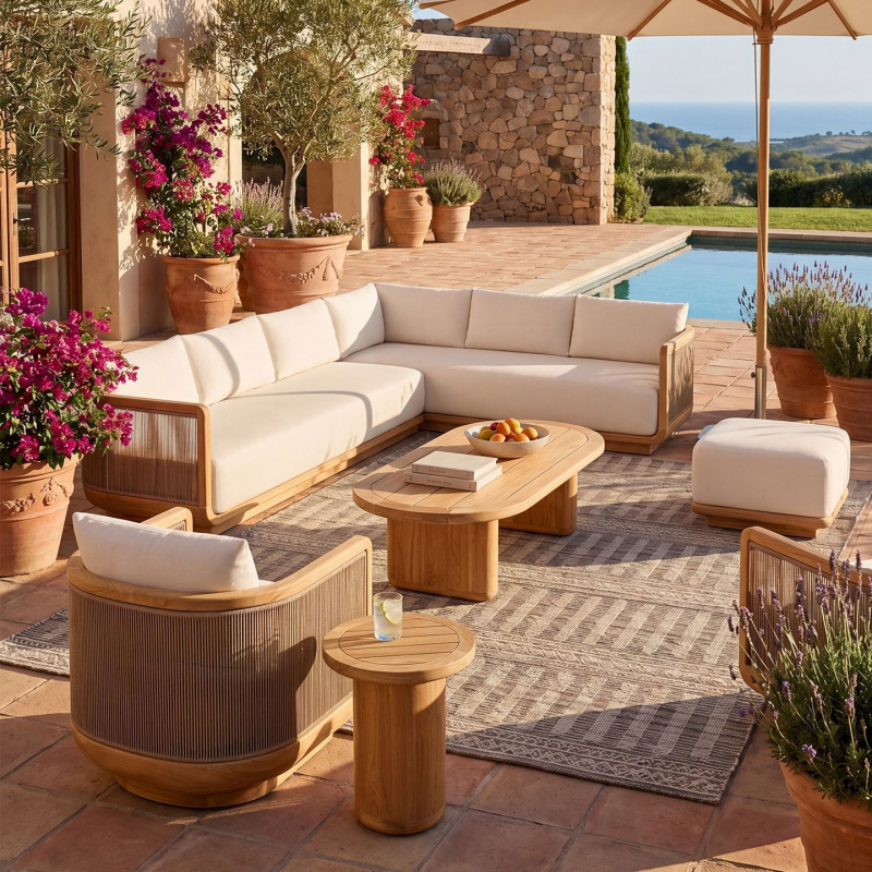 Tuinmeubelenset van massief ho - Outdoor Furniture On Sale recensie en prijs