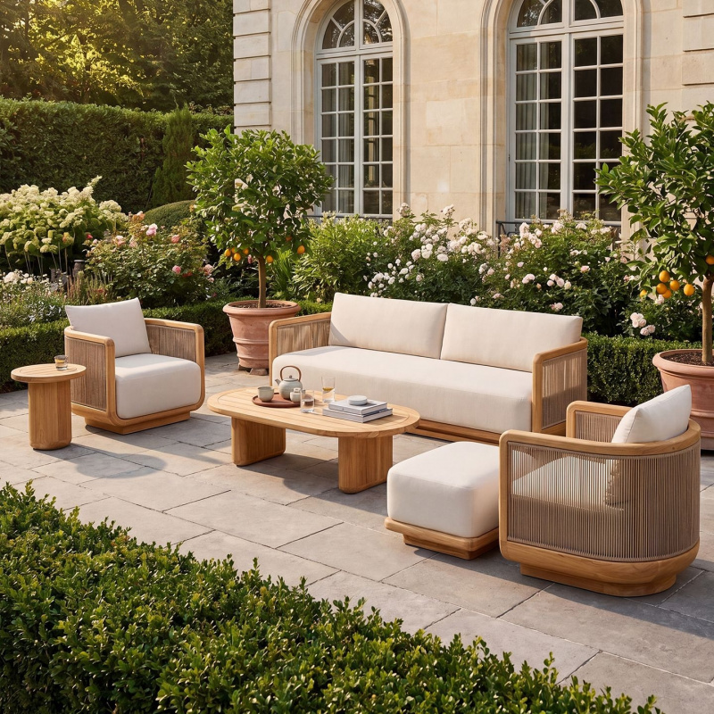 Tuinmeubelenset van massief ho - Outdoor Furniture On Sale recensie en prijs