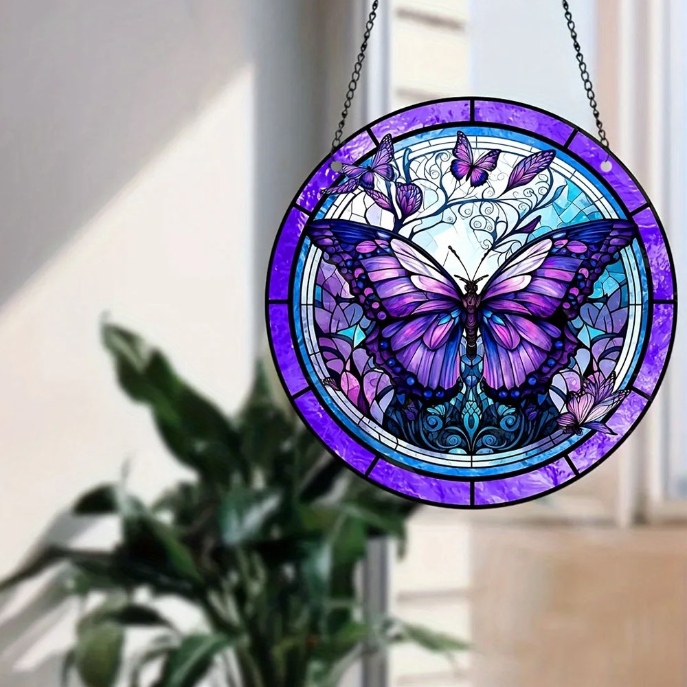 Vlinder-glas-in-lood hangdecor - Outdoor Furniture Material recensie en prijs